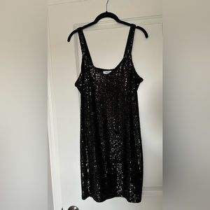 Maurices black sequin sheath dress